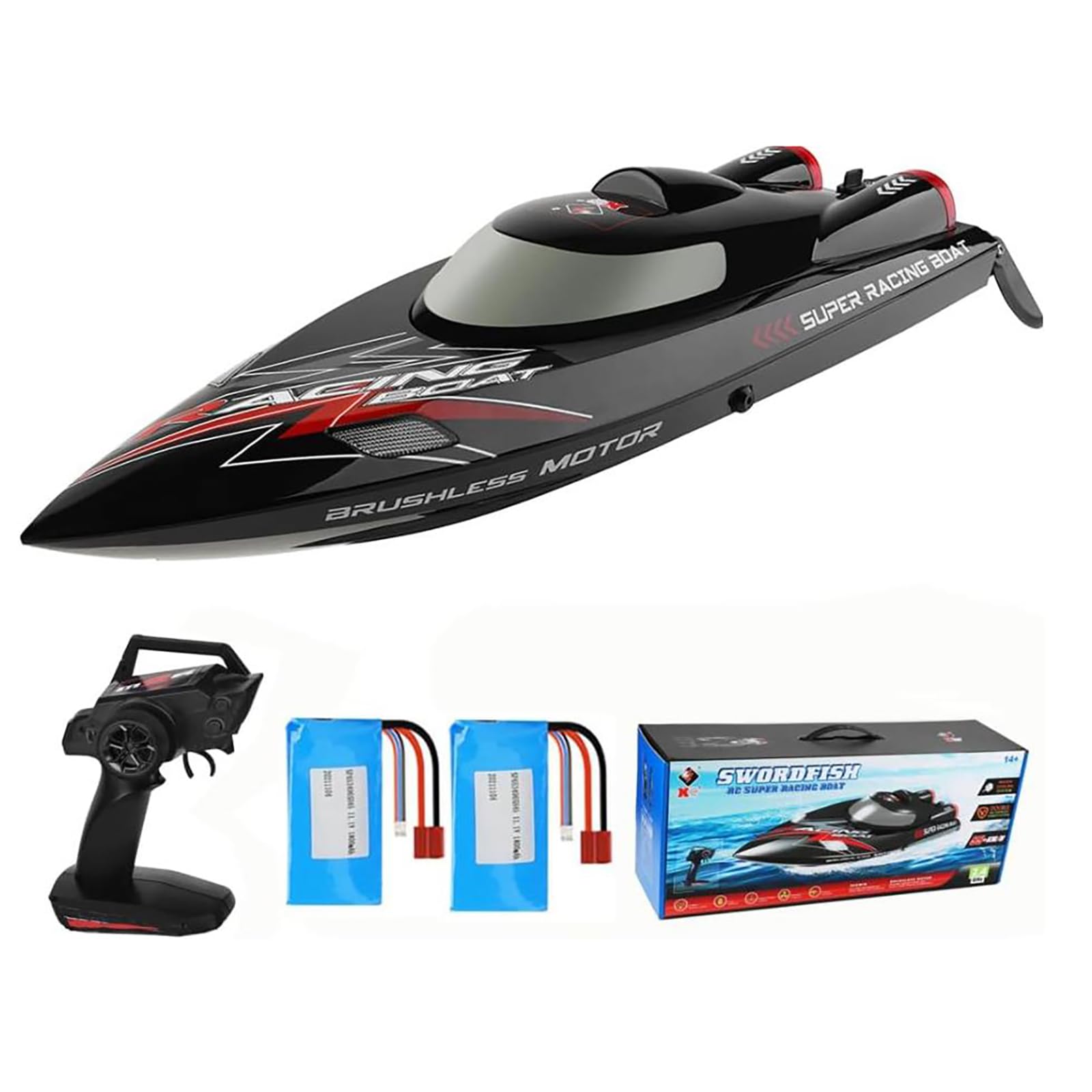 2.4Ghz RC Bateau de Course Contrôle à Distance Télécommandé 30km/h