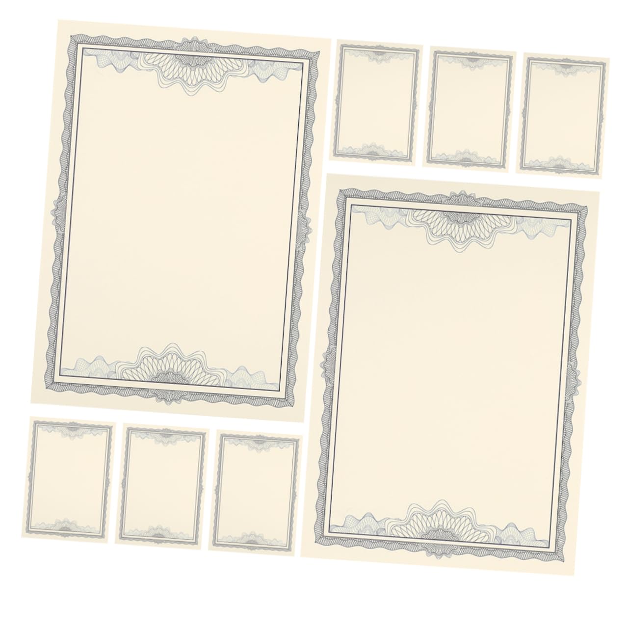 Alipis 5 Series Certificados Para Diplomas Decorativo Para Reconocimientos Para Clases Especiales 8 Piezas X 5