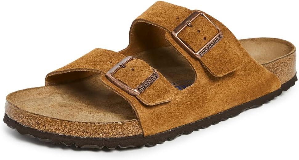 Soft Footbed Arizona Women's Suede Leather Mink by Birkenstock