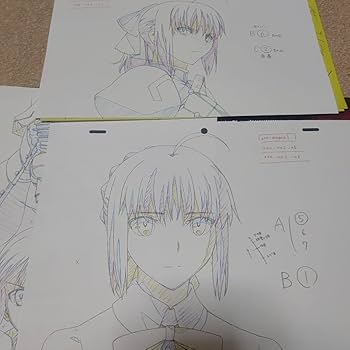 Fate セイバー アニメ原画集セット sn 売上被災地寄付 Fate セイバー