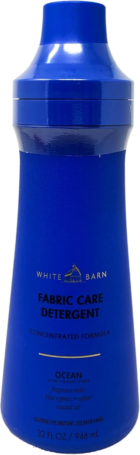 Bath & Body Works Ocean Fabric Care Detergent and Fragrance Booster Duo Set with a Cabin Spice Bar Soap