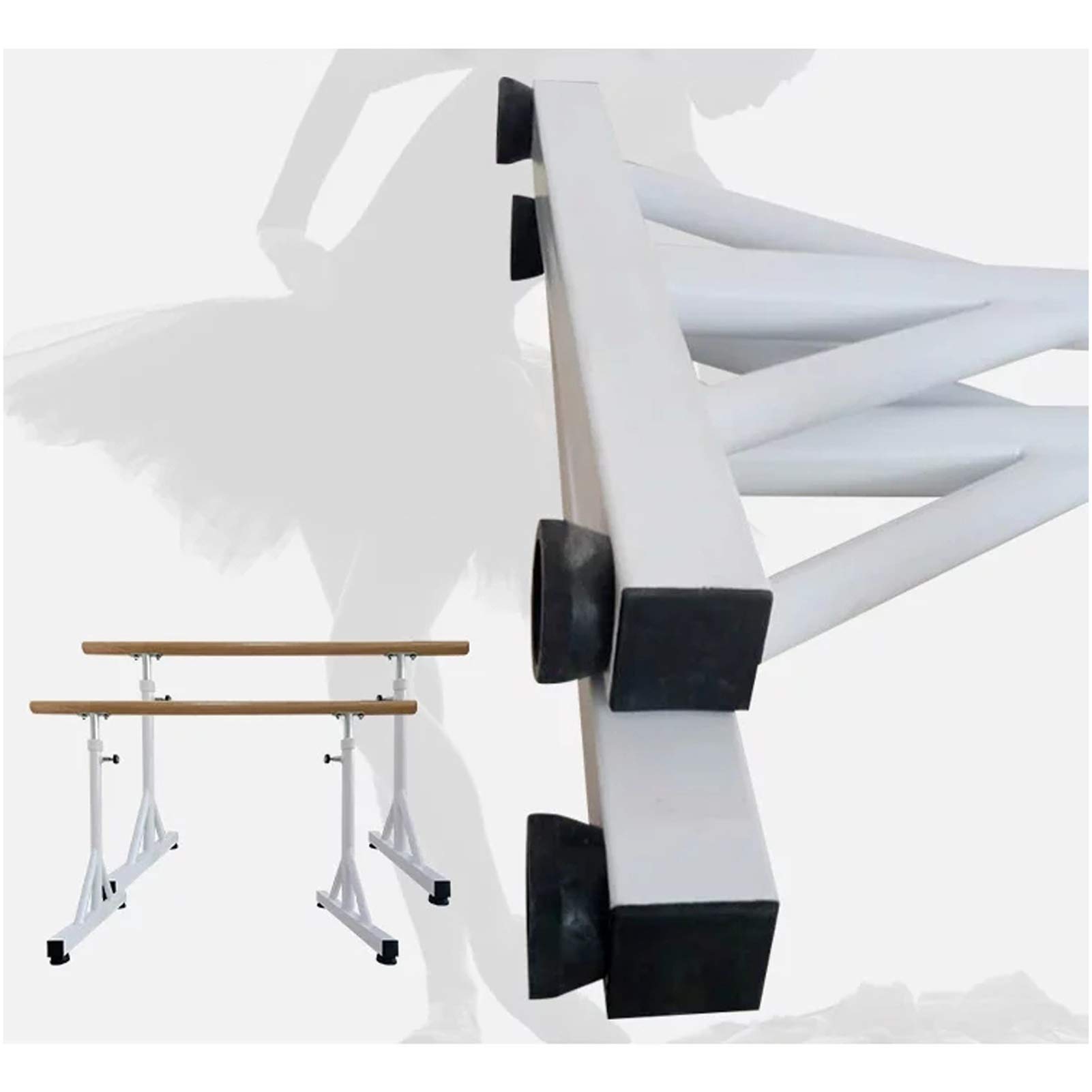 Indoor Freestanding Dance Stick, Portable Ballet Barre Pole for Home Adjustable Mobile Stretching Dance Bar Exercise Equipment
