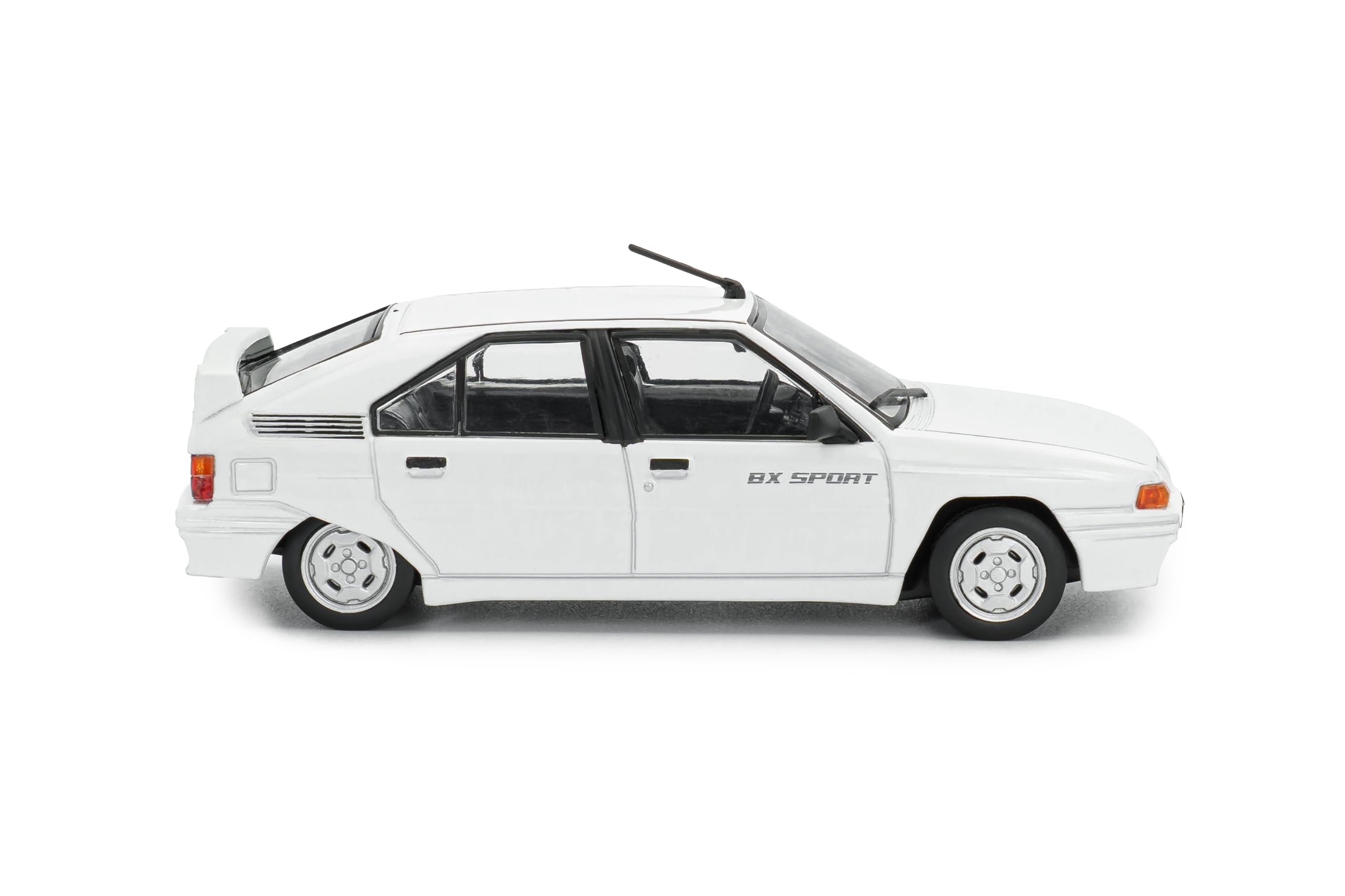 Solido Citroën BX Sport (1985) - Punta compatta 80 Pezzi, Frontale Sportivo, Spoiler Integrato, Diecast modellino Auto, Blanc Meije Bianco, 1:43