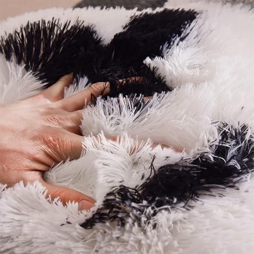 Miniatura 6 de Holawakaka Almohada grande de piel sintética con brazos, almohadas de lectura con estampado de vaca peluda, perfectas para adultos, hombres,