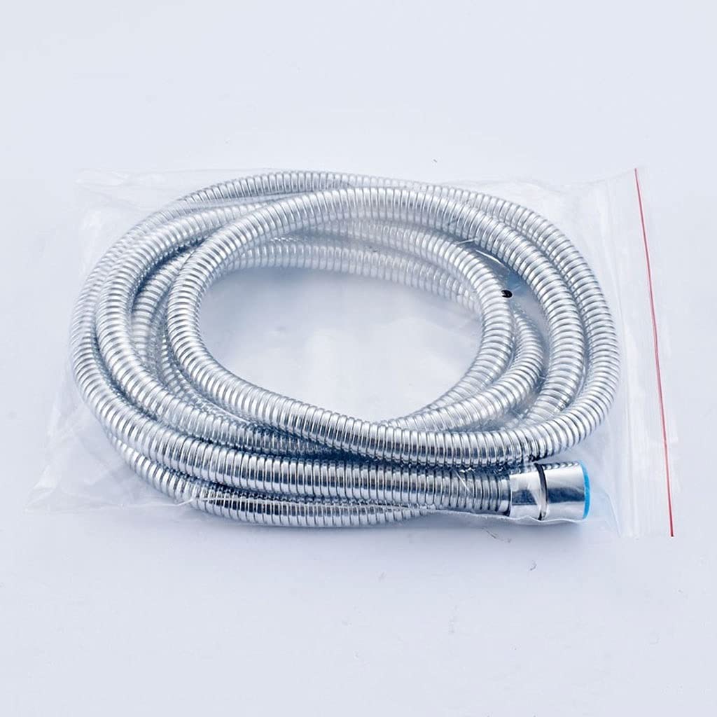 Tubo Flessibile Doccia Extra Lungo Tubo Flessibile Doccia Acciaio Inossidabile Cromato Tubo Doccia Morbido Tubo Acqua Bagno Tubi Idraulici Comuni(150cm)