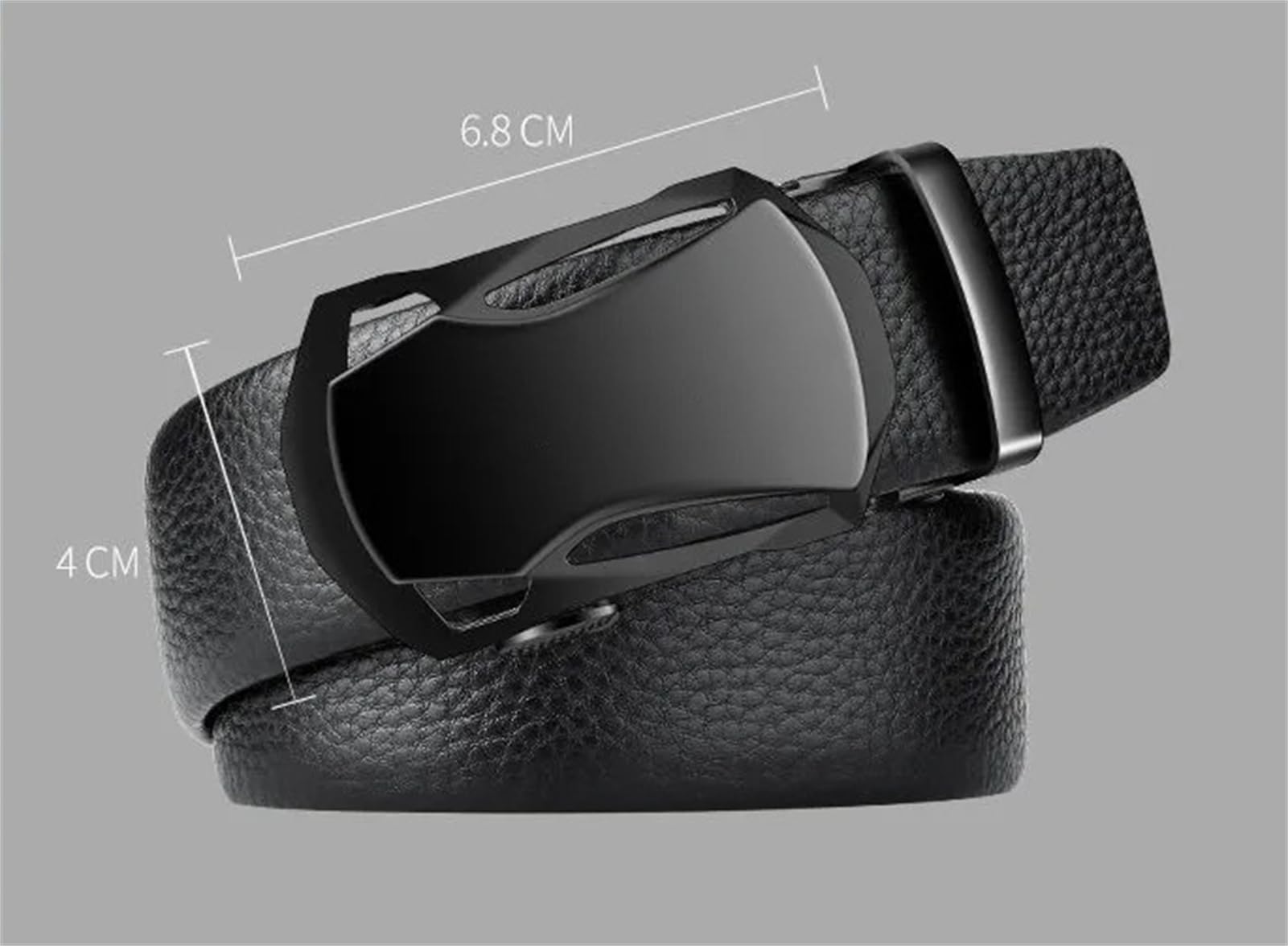 Ceinture Homme Cuir Ceinture pour Hommes en Cuir Souple avec Auto-Boucle Décontracté Et Polyvalent pour Les Jeans