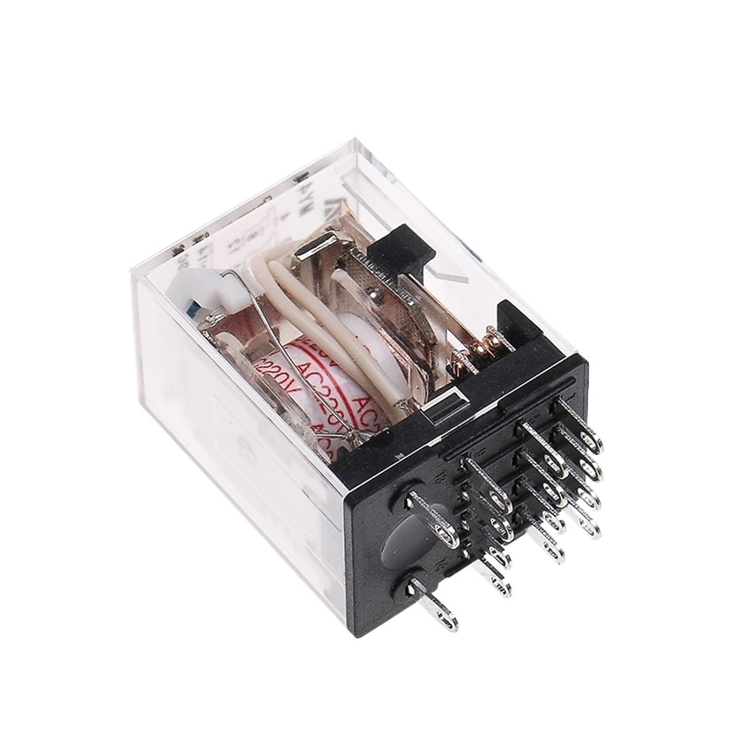 HH54P 小型電磁中間リレー 220V ベース DC 24V ライト付き 14 フィート DC12V