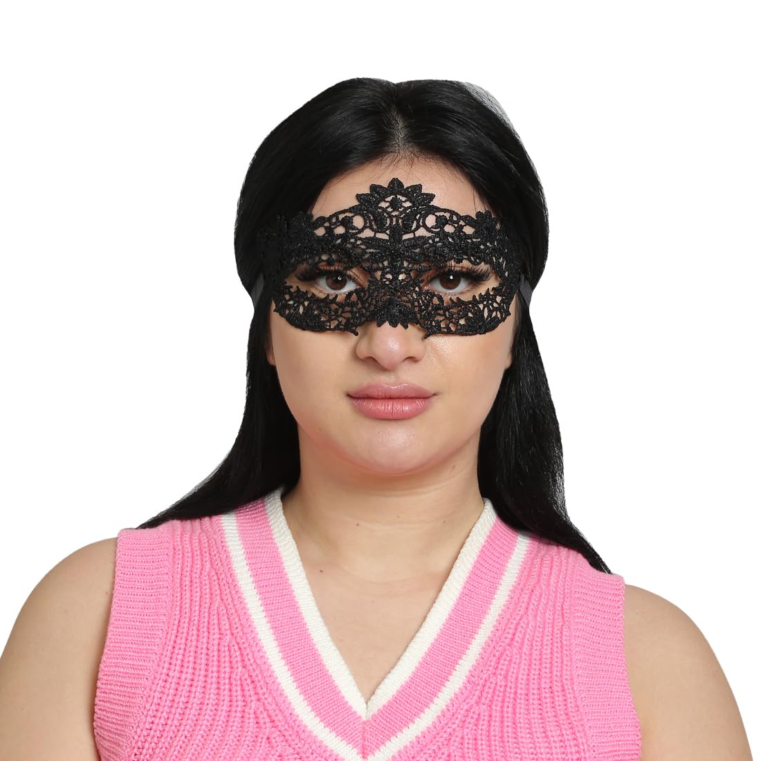 Gold Look Womens Eye Mask for Masquerade Fancy Dress Costume(Black) (B0966N7HDB) Amazon Price History, Amazon Price Tracker