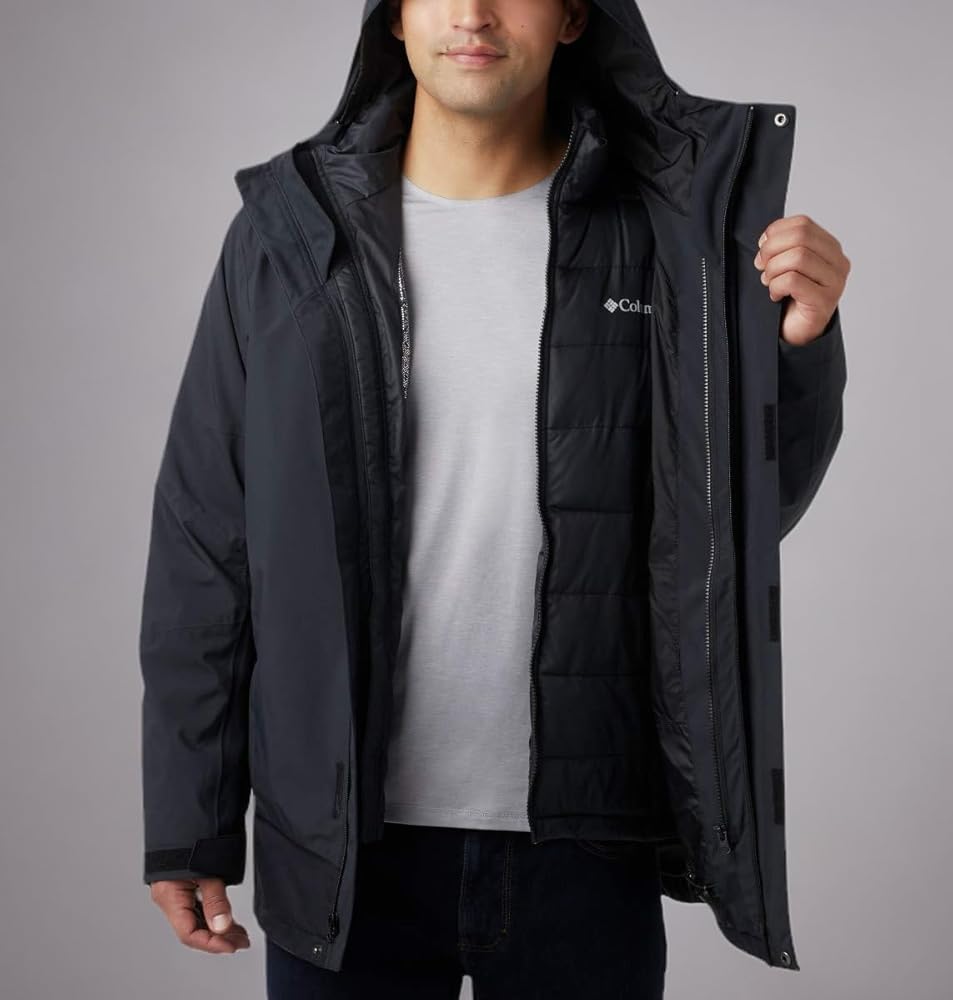 Columbia Men's Lhotse III Interchange Jacket, Black, XX-Large at