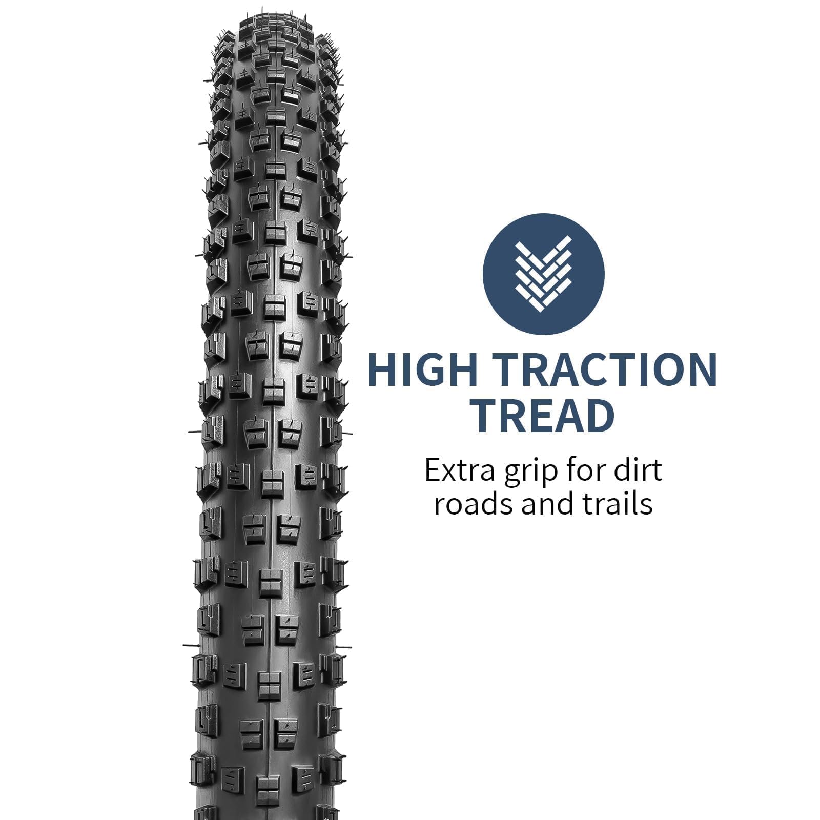 YunSCM 27.5x2.6 MTB Bike Tyres 60TPI Nylon Anti-Puncture Tyre 68-584