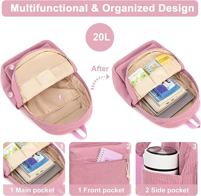 Image of Women's Fashion Backpack Purse Multipurpose Design Convertible Handbags Travel Backpack Purse for Women Casual College Shoulder Bag