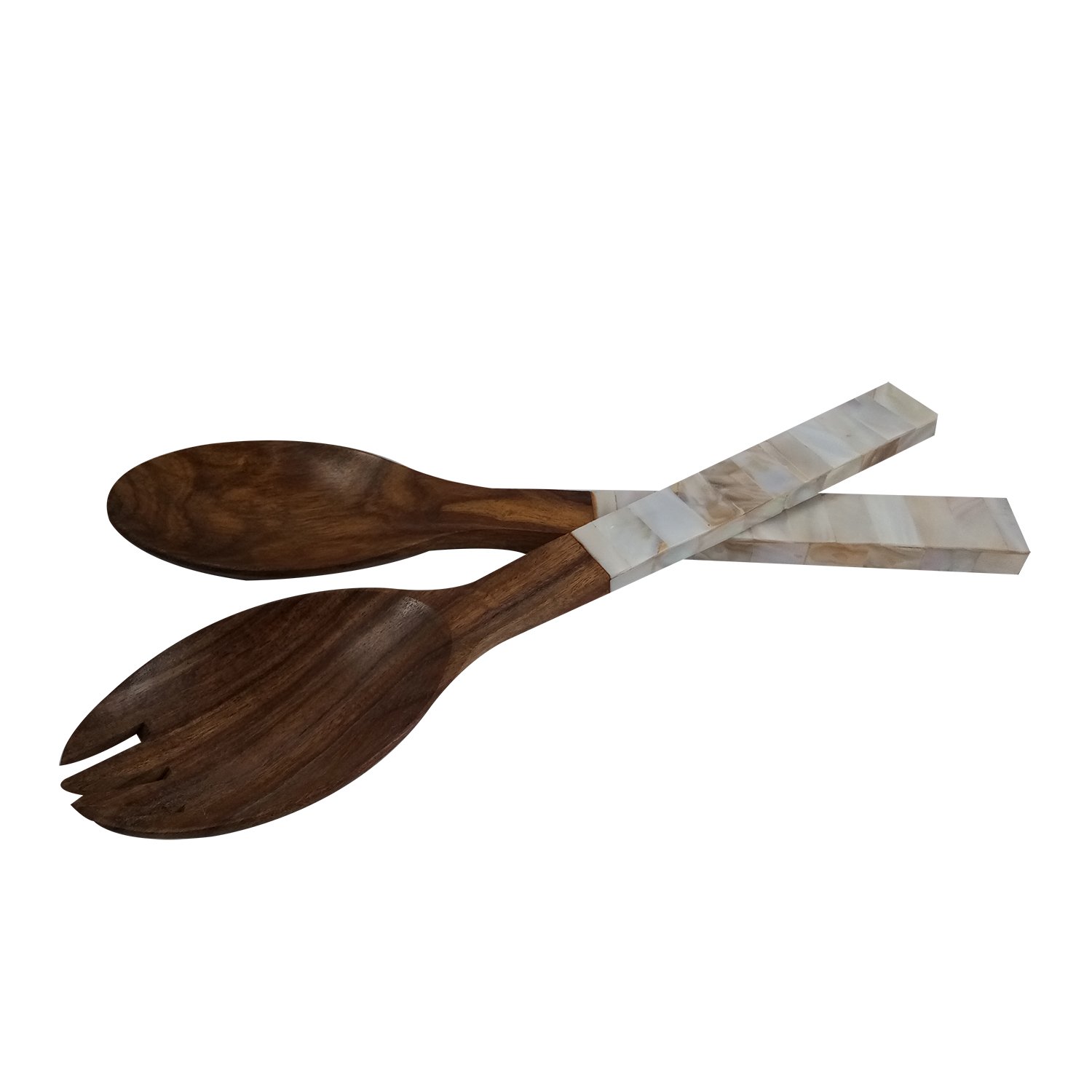 India Meets India Handicraft Seasheel Serving Spoons Dinner Spoon, Best Gifting, Made by Awarded Indian Artisan