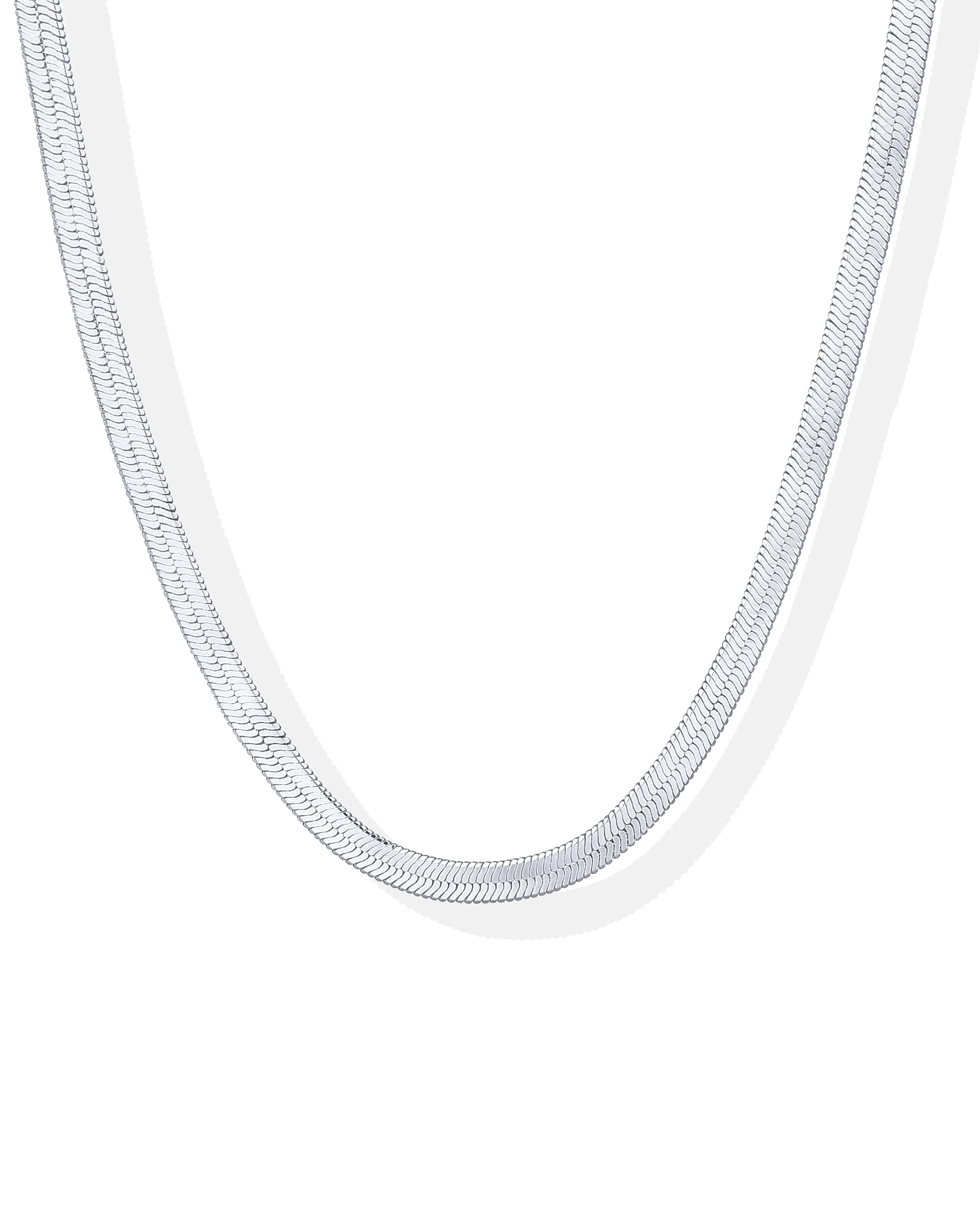 PAVOI 14K Gold Plated Curb Paperclip Box Sphere Bead Snake Herringbone and Figaro Chain Adjustable Necklace