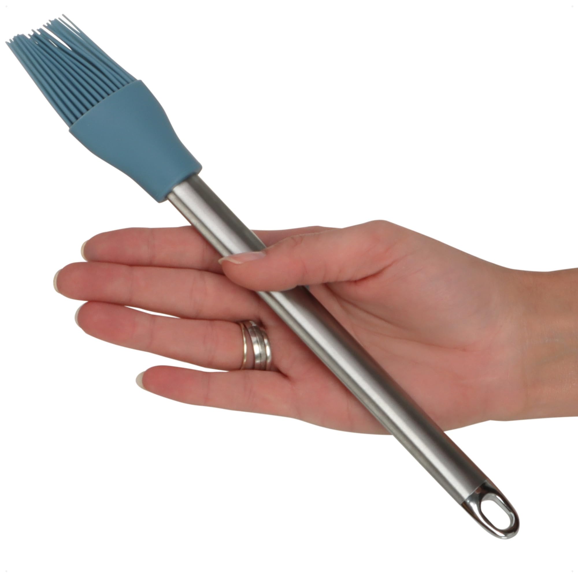 Lot De 2 Pinceaux De Cuisine En Silicone - Pour Glaçage Et Badigeonnage, Poignée Métal, Max 230°C