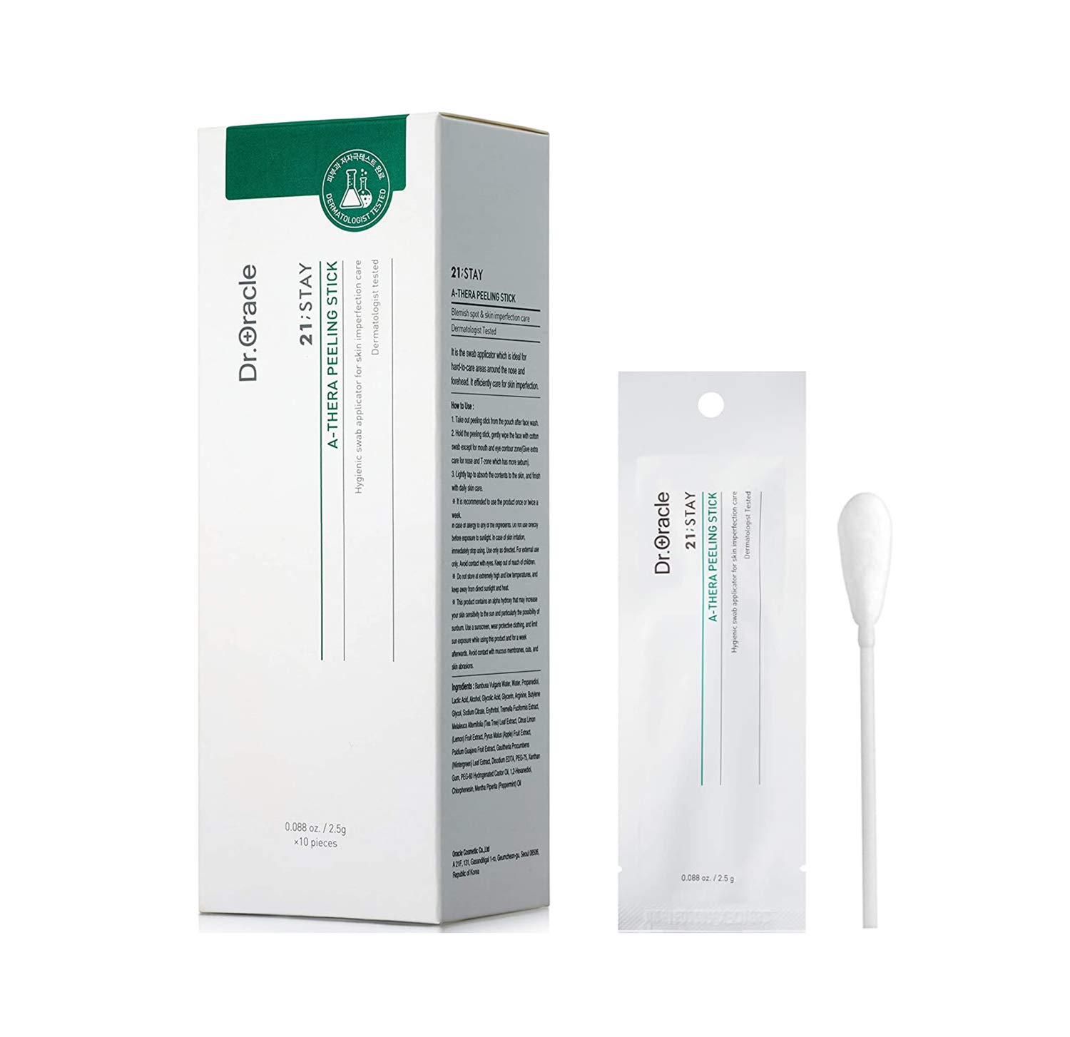 A-Thera Peeling Stick - Blackhead Removal Blemish Spot Care 2EA & Gift Presentation - Face Moisture MaskPack 1EA