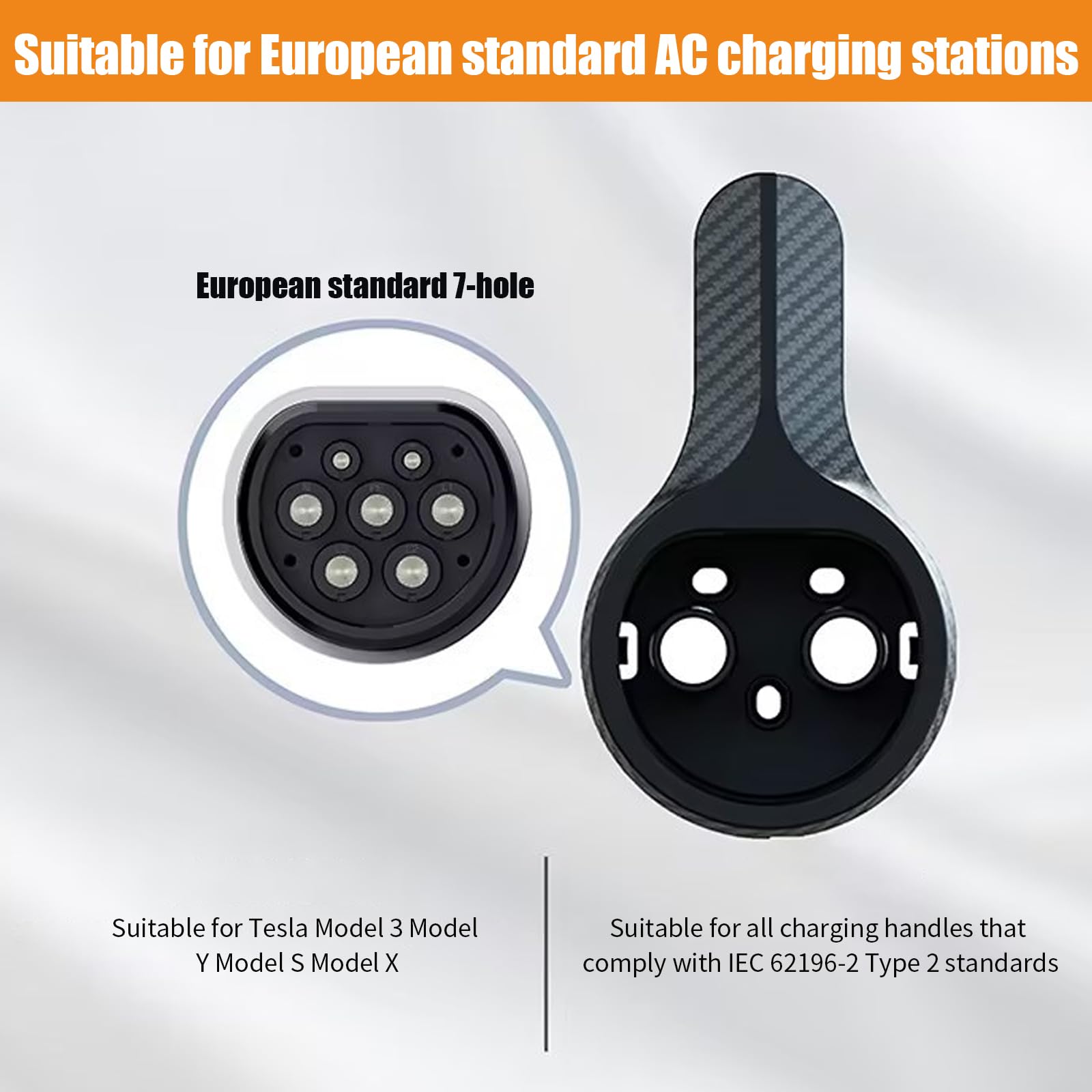 Support Mural Type 2 EV Pour Câble Charge Voiture Électrique - Prise IEC 62196-2 Avec Organisateur
