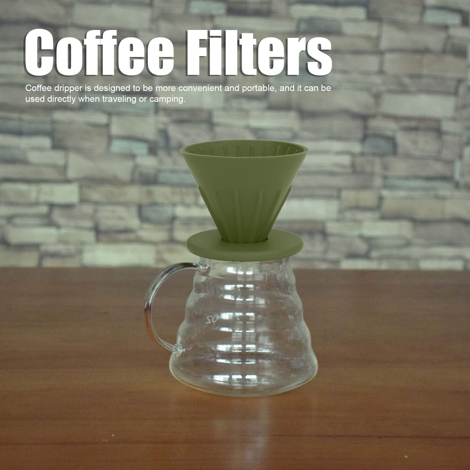 Pliable Versant Compte-gouttes à Café pour Camp,Smavles Porte Filtre à Café en Silicone et 40Pcs Papiers Filtres RéUtilisable,Support à Café Filtre pour Camping,Randonnée,Survie,Voyage (Rouge