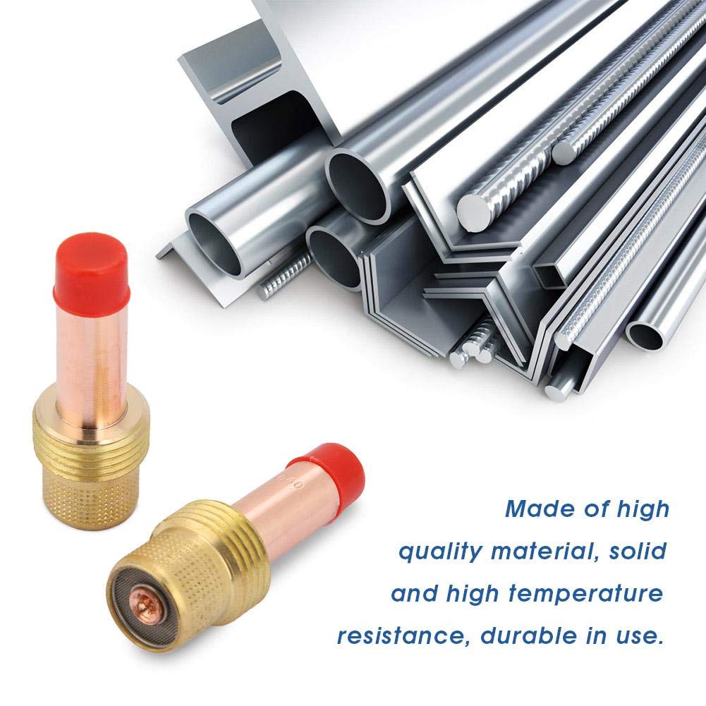 FTVOGUE TIG Welding Torch, Saldatura industriale Torce per saldatura Consumabili Accessori 51 pz/set WP-17/18/26 Series TIG Guarnizione posteriore Tazza ugello Gas Lens Collet Bodies