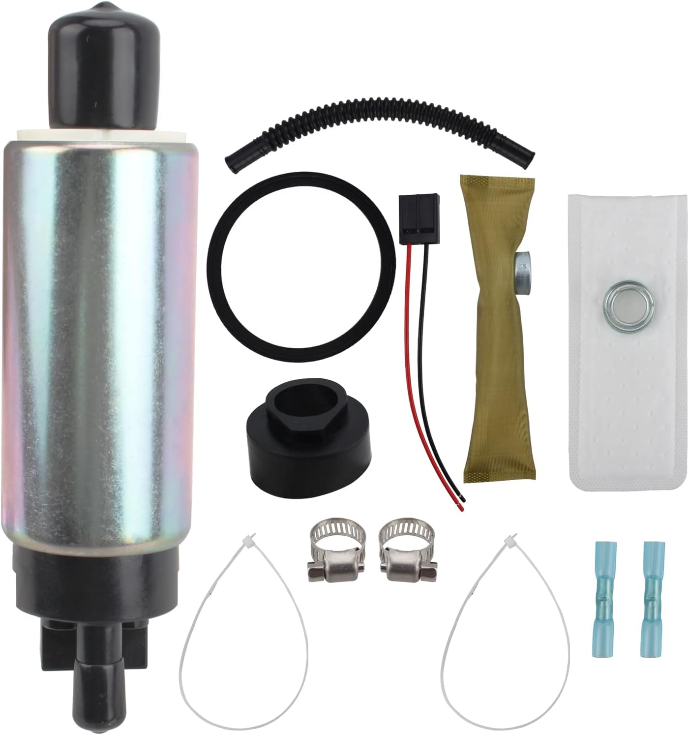 MOTOALL 340LPH High Performance Fuel Pump with Installation Kit Replace