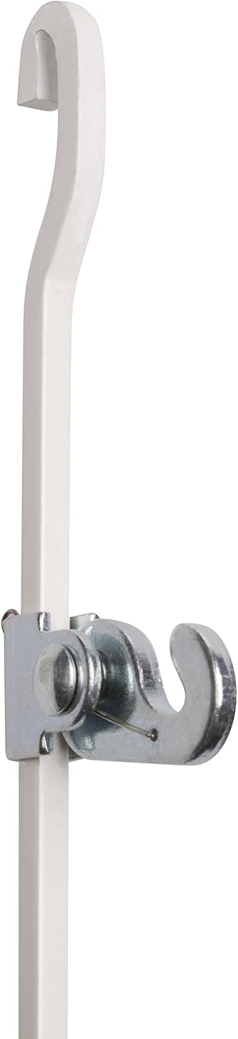 STAS art hanging set: STAS j-rail max steel rod white 4x4 200cm + hook