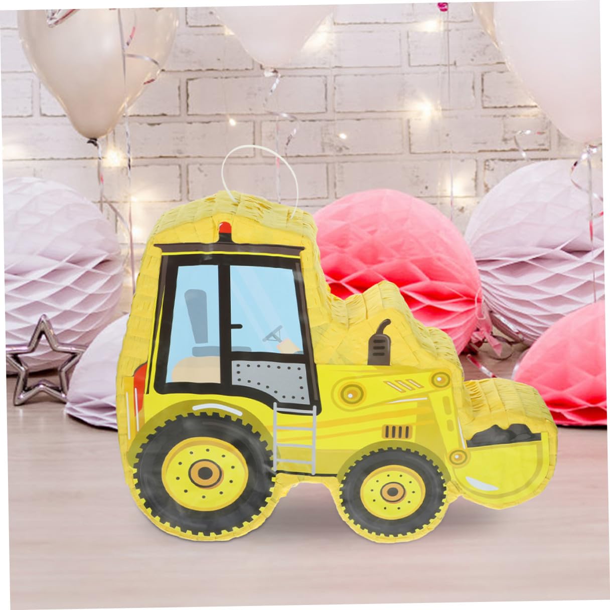 TOYANDONA Piñata para Fiesta Infantil Set de Papel Hecha a Mano de Excavadora de Forma Creativa Adecuado para Celebraciones y Cumpleaños