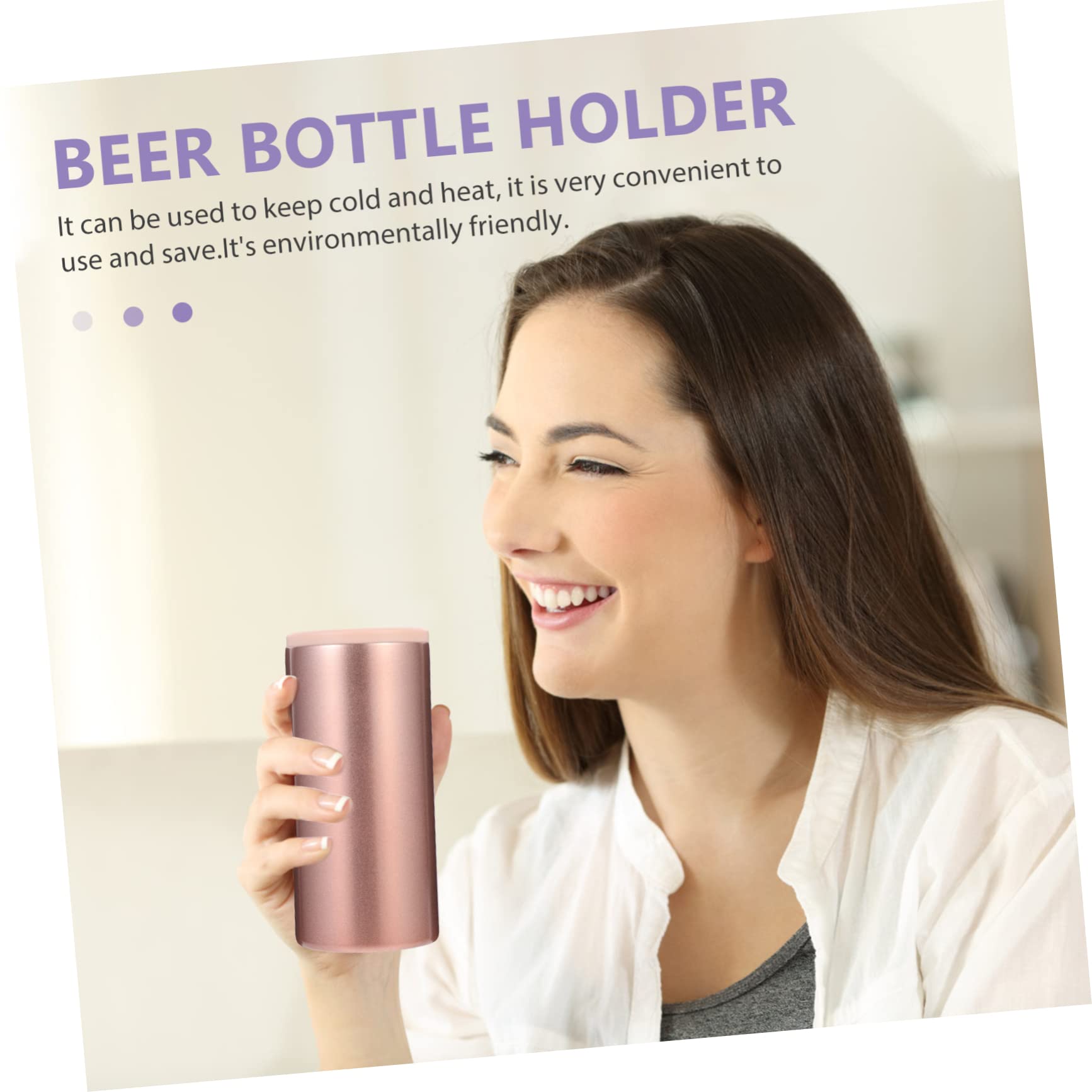 SHOWERORO Cold Can Cooling Beer Bottle Protector Bottle Tops for Cans White Claw Rose Drinks Cooler Beer for Men Sleeves for Men Truly Man Sublimation Water Bottle Stainless Steel