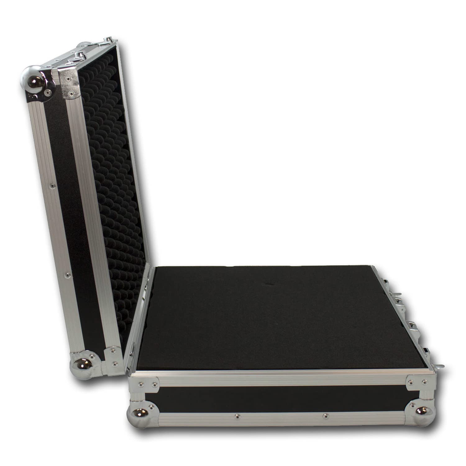 Flightcase universal Transportkoffer für Equipment, Werkzeug, technische Geräte | mit universell anpassbarem Schaumstoff | Schutzkiste, abschließbar | ACC-2 SATISFIRE