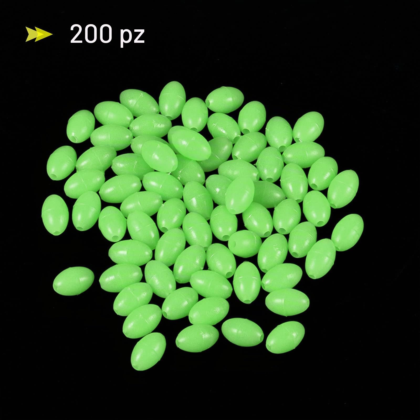 PATIKIL Perline luminose da pesca, in plastica morbida, strumento per la pesca delle uova