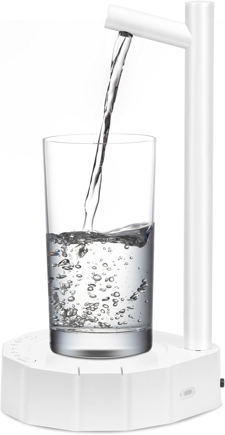 Dispensador de botella de agua de escritorio para botella de 5 galones, dispensador de jarra de agua de mesa inteligente, dispensador de agua de