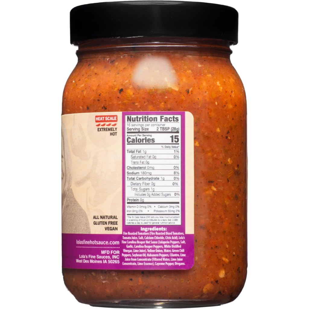 salsa nutrition bpc 157 Salsas Jalapa Jar Brooklyn Blend Medium