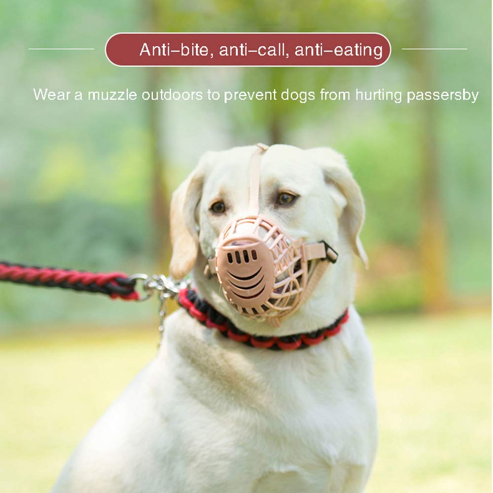 Bozal para Perro, bozal Protector Ajustable antimordeduras, bozal de Entrenamiento para Perros pequeños, medianos y Grandes