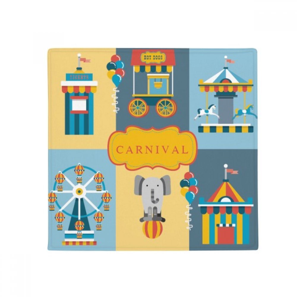 Tapis de sol carré animaux illustration antidérapant pour éviter les glissades