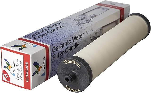 Doulton UltraCarb Ceramic Drinking Water Filter Cartridge Candle for Franke FilterFlow 2nd Generation Stainless Steel Housing ¦ Franke 03 ¦ 10 inch ¦ Push fit ¦ W9223035