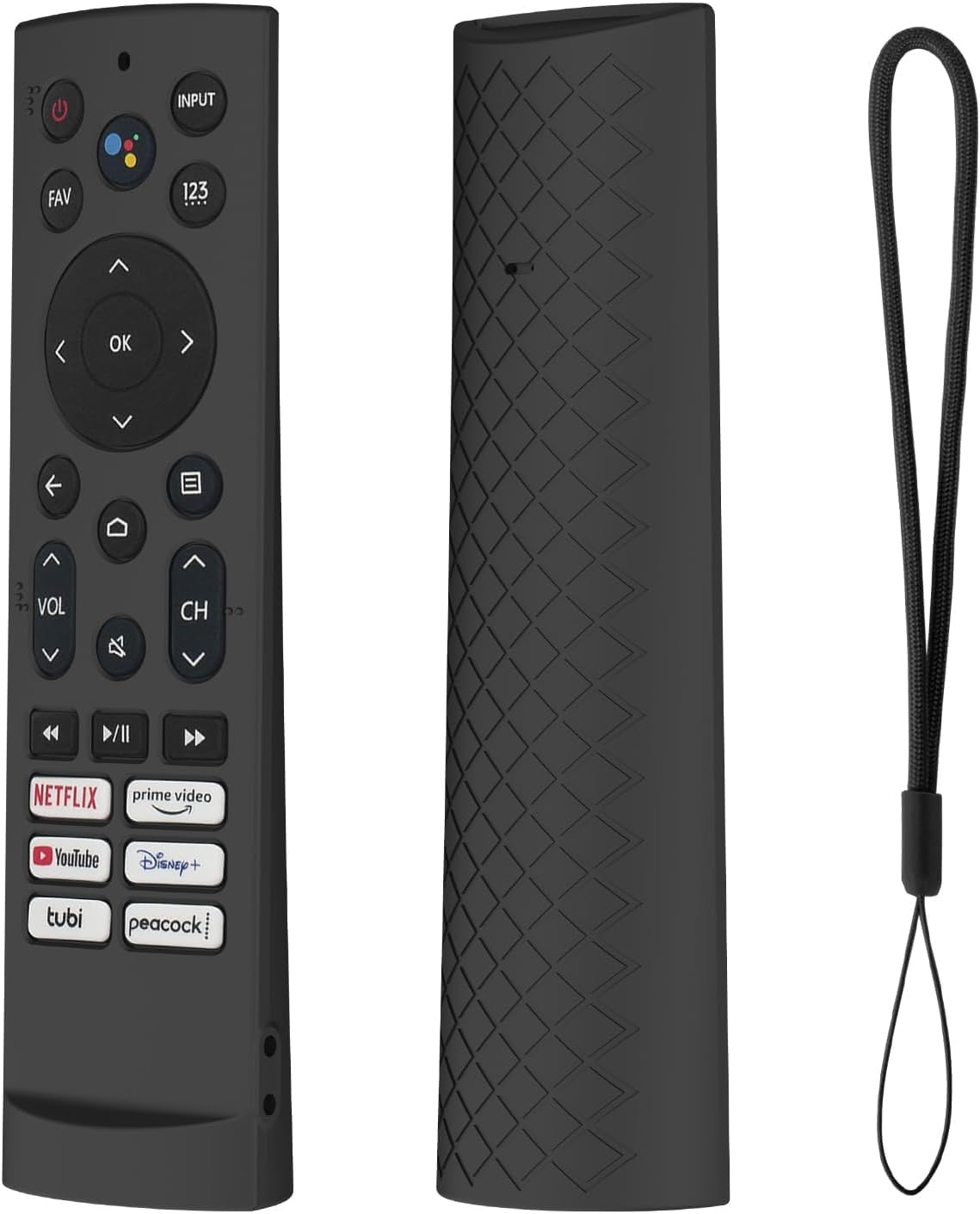 RAYA Silicone TV Remote Case Cover Compatible with Hisense TV Remote VU GLOLED TV Remote Cover [Remote NOT Included] (Black) (B0CZRFH22X) Amazon Price History, Amazon Price Tracker