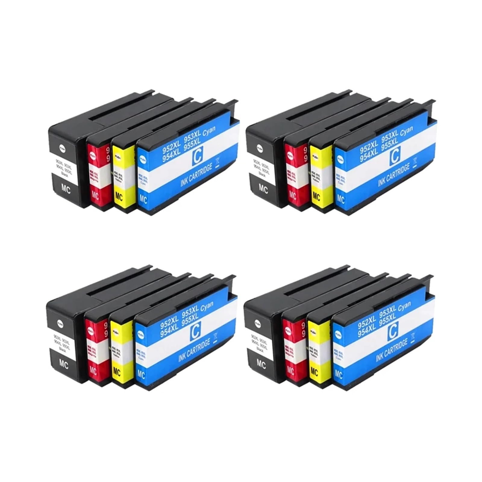 953XL Cartuccia Inchiostro Compatibile Con HP OfficeJet Pro 7720 | Stampa da ufficio, documenti aziendali, testo chiaro, flusso di inchiostro stabile, facile sostituzione(4set)
