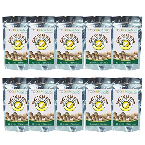 10 Pack Semilla de Brasil 120 Seeds for Weight Loss Original Nut - Indian Seeds
