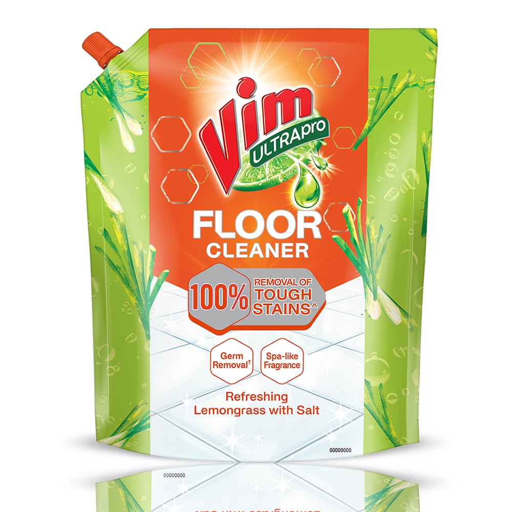 Vim Floor Cleaner: 1.8L |Refreshing Lemongrass with Salt|100% Removal of stains for complete clean floors & long lasting fragrance-picture-3