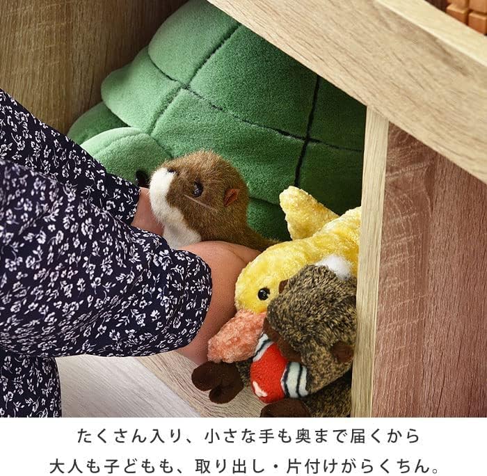 Amazon.co.jp: おもちゃラック 3×3タイプ おもちゃ箱 本棚 3×3タイプ