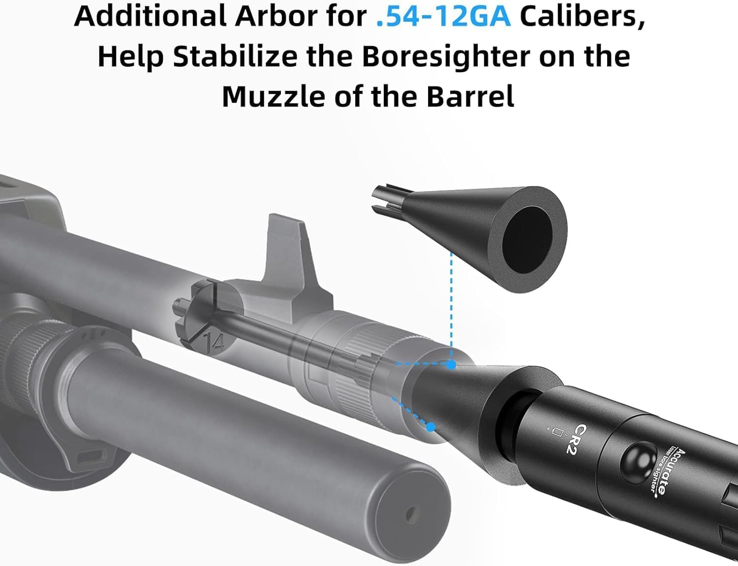 KinZon Kit de réglage de la visée Laser calibres 0.17 à 0.78 (12GA) Laser Bore Sight, viseur à alésage Rouge, 30 adaptateurs, avec Embout pour améliorer la stabilisation