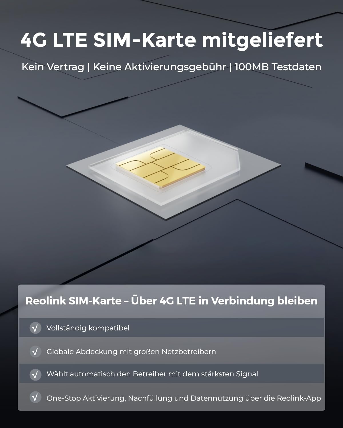 Reolink 4K 3G/4G LTE Solar Überwachungskamera mit SIM Karte, KI-Erkennung | Auto-Tracking & Auto-Zoom, Dual-Lens, 8MP PTZ Akku Kamera Outdoor mit 30m Farbnachtsicht, TrackMix LTE+6W Solarpanel