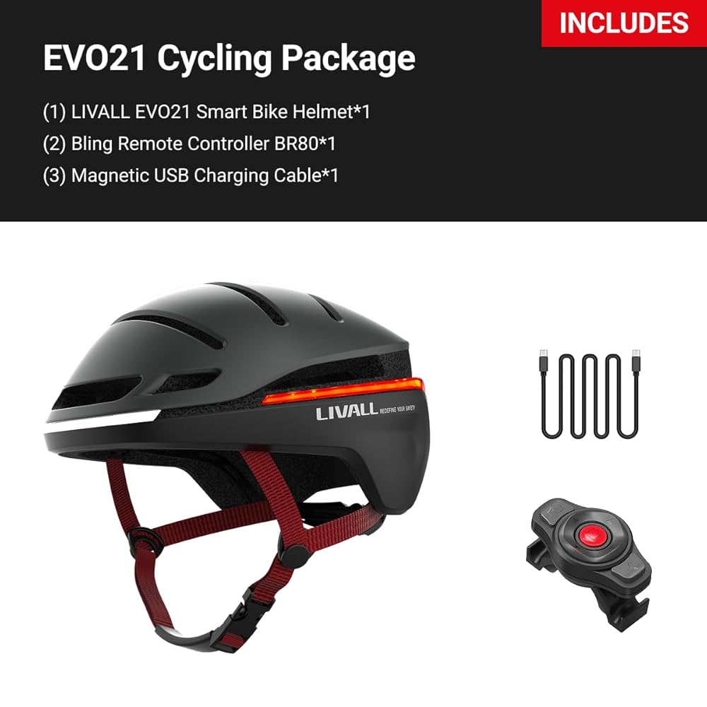 【凹凸】LIVALL Evo 21  ロードバイク　サイズL LIVALL EVO21 Street Bike Smart Helmet - iF Gold Award Winner