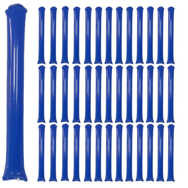 Bâtons ronds en plastique HeadTeam Spirit bleus pour équiper une équipe de pom-pom girl