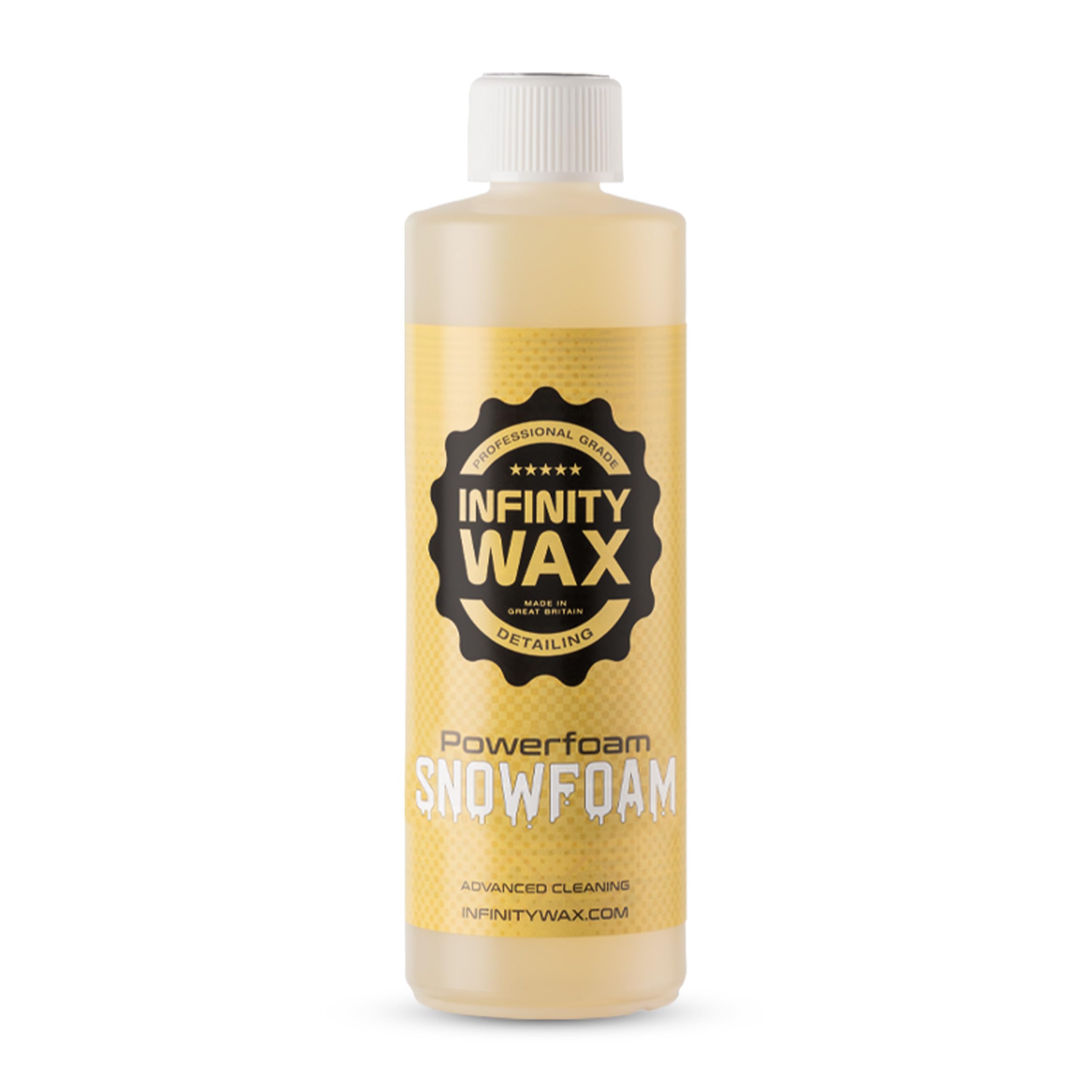Infinity Wax Powerfoam Snowfoam 500ml – Ultra Concentrated Alkaline Pre-Wash, Up to 100:1 Dilution Biodegradable, Tough on Dirt, Safe on Surfaces Ideal for Low Power Pressure Washers