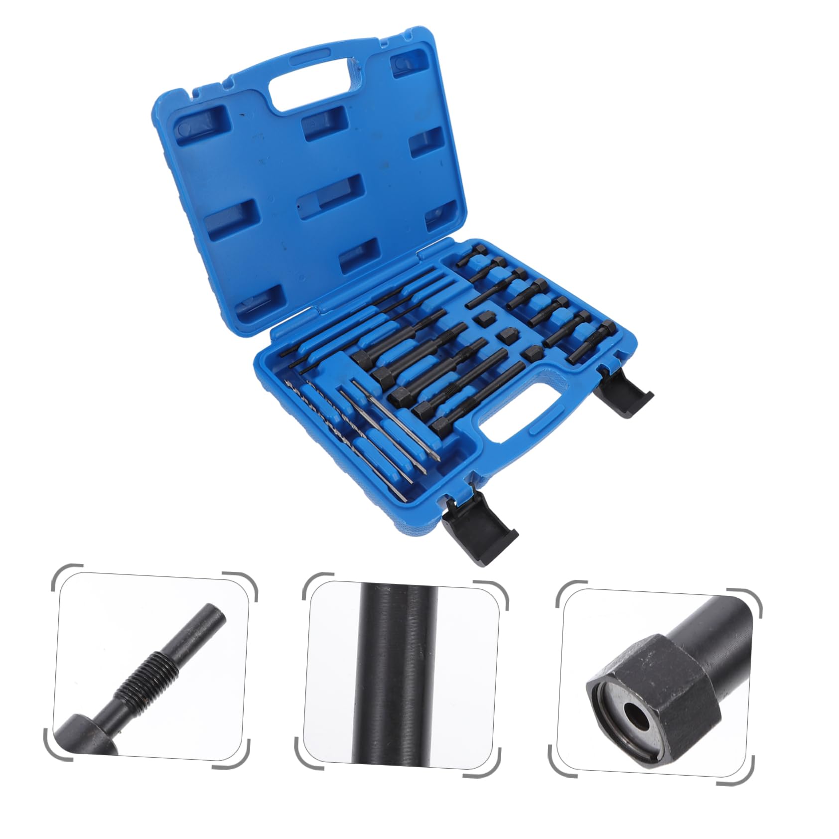 GARVALON Kit Extractor de Bujías Incandescentes Eléctricas, Herramienta de Reparación de Automóviles para Extracción de Electrodos Dañados, Tamaño 22 Mm, Uso Profesional para Taller
