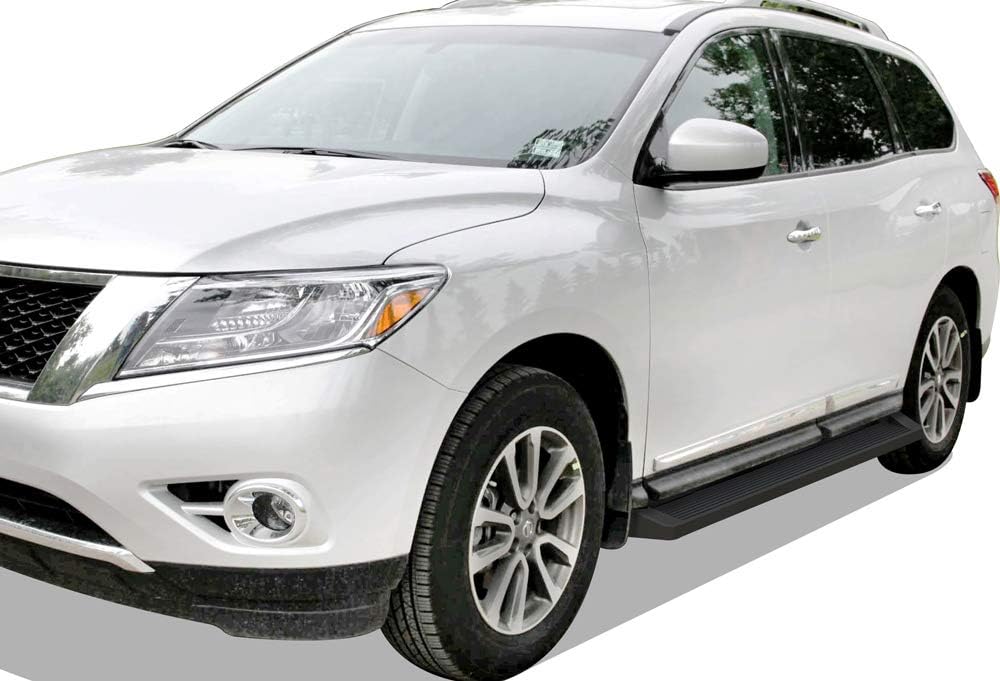 APS Black Running Boards Style Compatible with Nissan Pathfinder 2005-2012 (Nerf Bars Side Steps Side Bars)