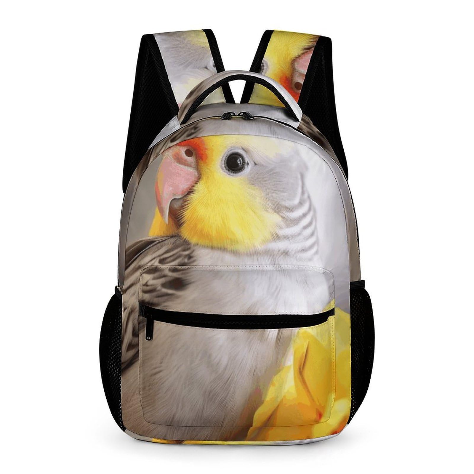DPgUfPV Laptop Backpack for Men Women Travel Backpack Cute Cockatiel Rucksack Lightweight Canvas Daypack