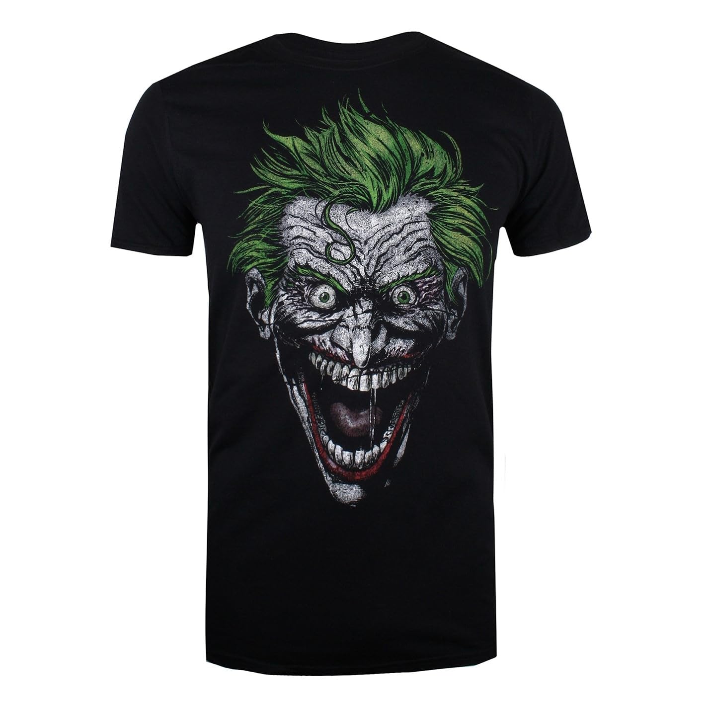 Dc Comics Men's Black (Black Blk) Short Sleeve T-Shirt The Joker Xl