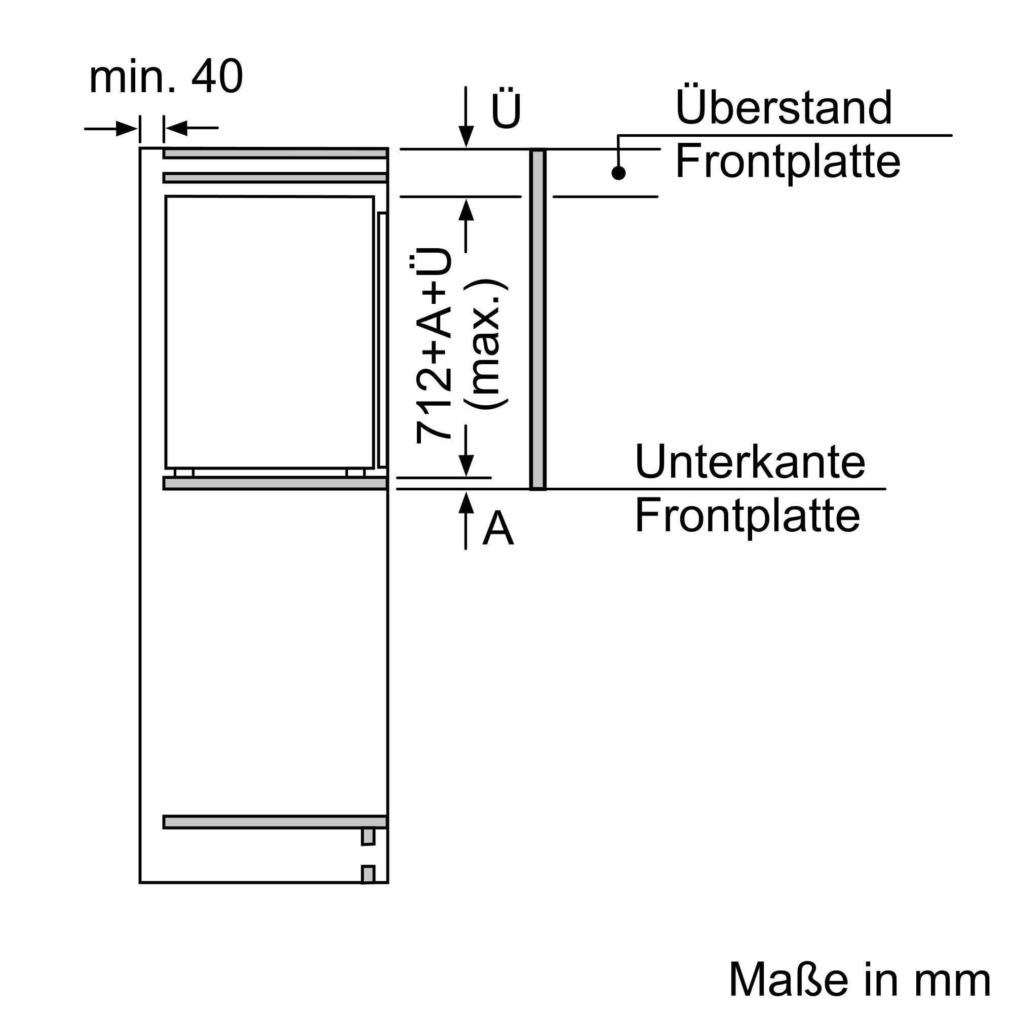 Siemens GI11VAFE0 iQ300 Einbau-Gefrierschrank, Made in Germany, 167 kWh pro Jahr, 72 L, lowFrost, freshSense, softClosing Tür, Flachscharnier