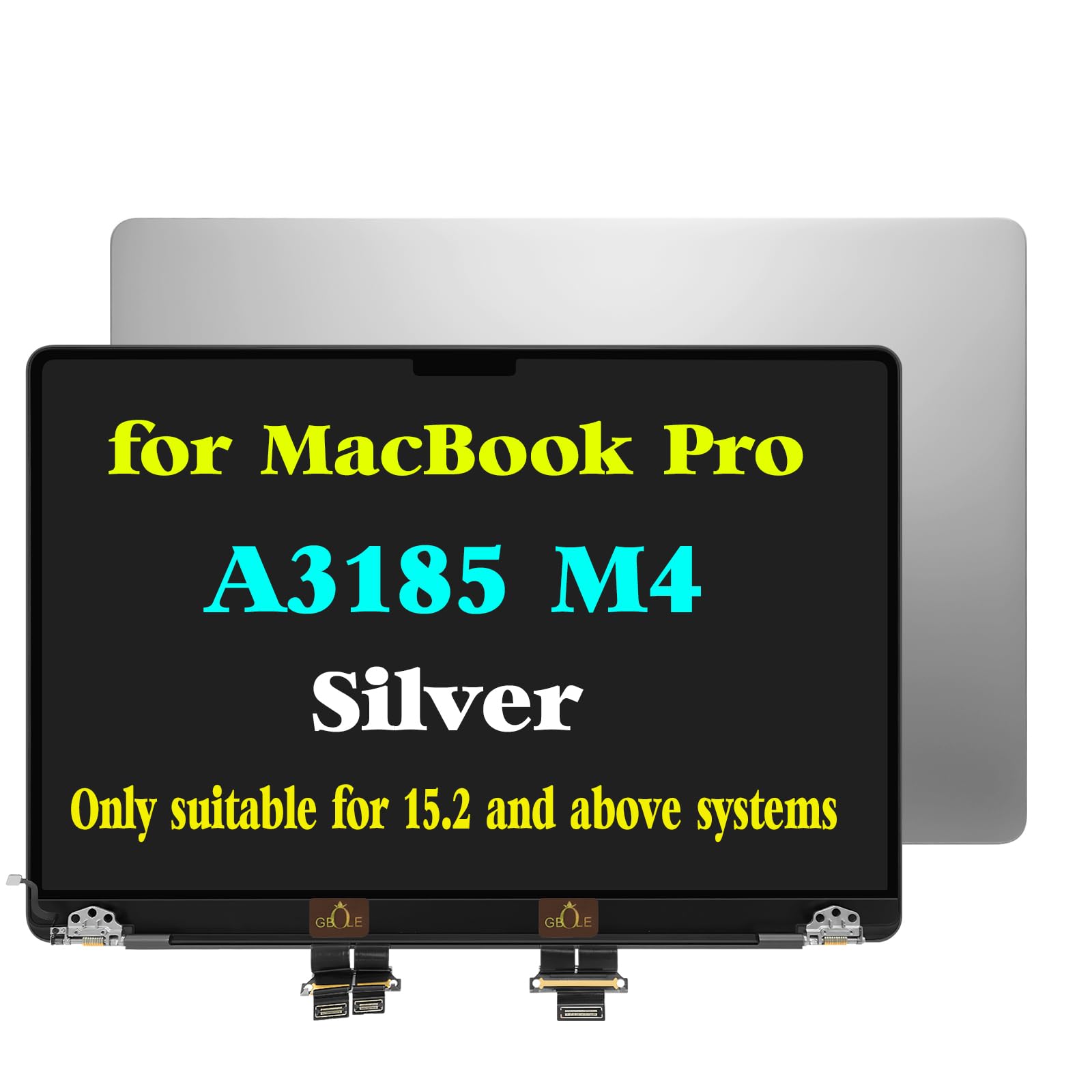 Replacement for MacBook Pro A3185 M4 Full LCD Screen Display Assembly