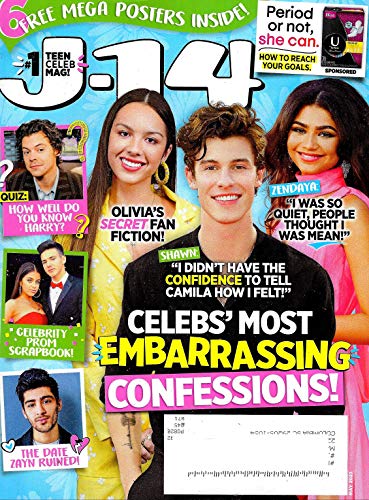 J-14 Magazine (May, 2021) Olivia Rodrigo, Shawn Mendes, Zendaya + Harry Styles